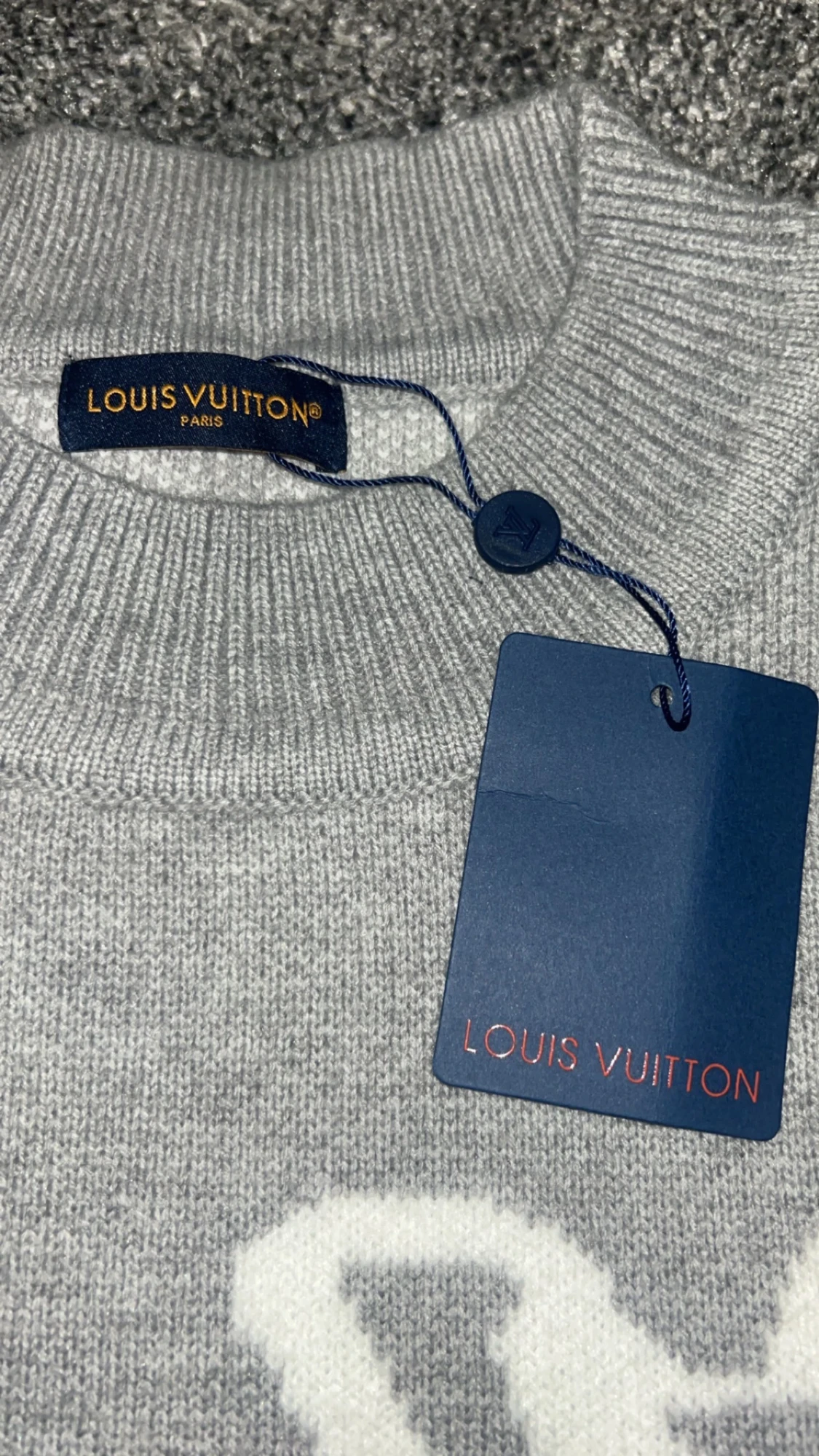 Grå stickad tröja Louis Vuitton - 2