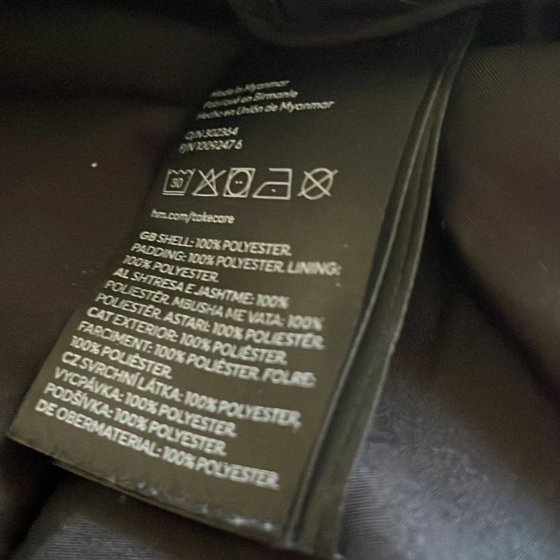 Svart pufferjacka från H&M, S - 3