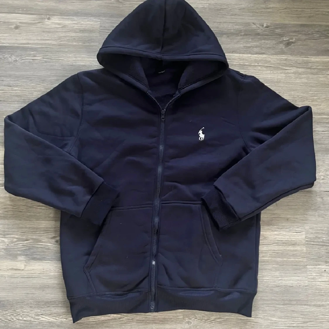Ralph Lauren mörkblå hoodie