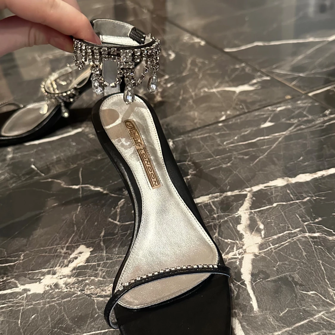 Svarta klack-sandaler Buffalo London - 1