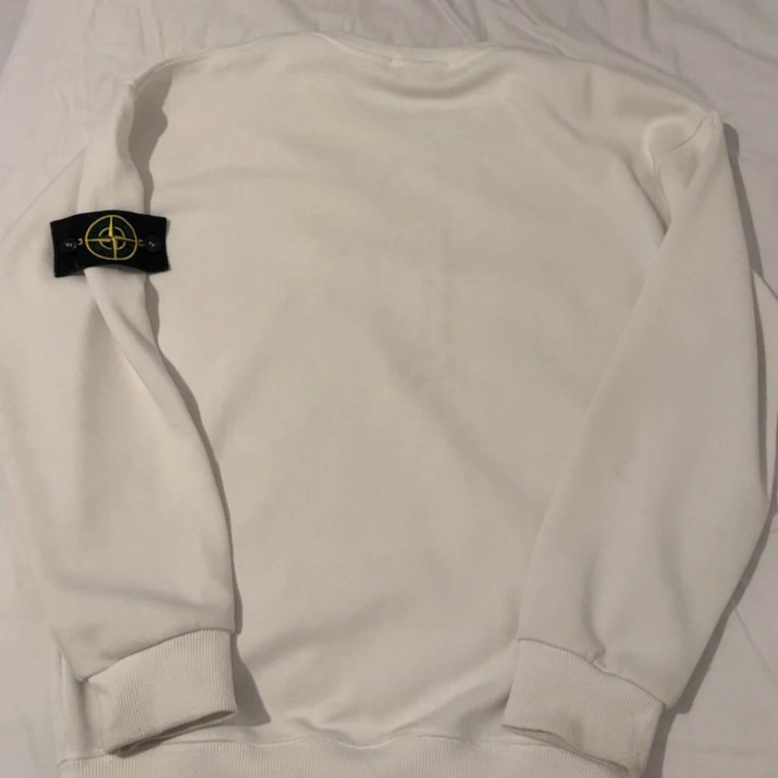 Vit sweatshirt från Stone Island - 1
