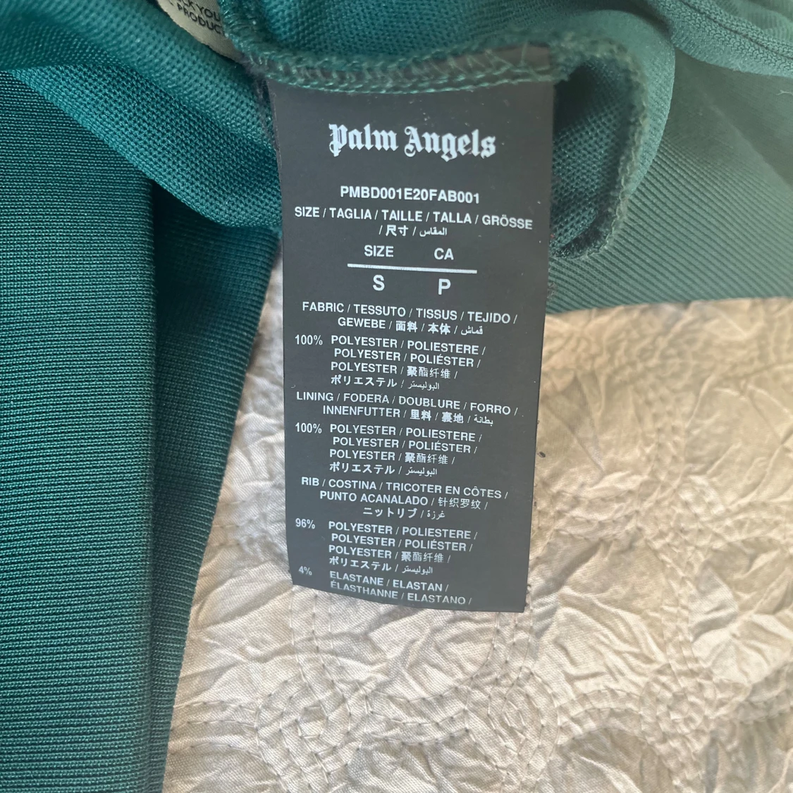 Grön Palm Angels zip-tröja S - 2