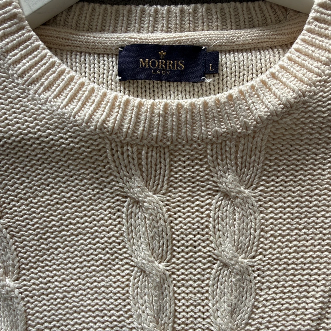 Beige stickad tröja från Morris Lady - 3