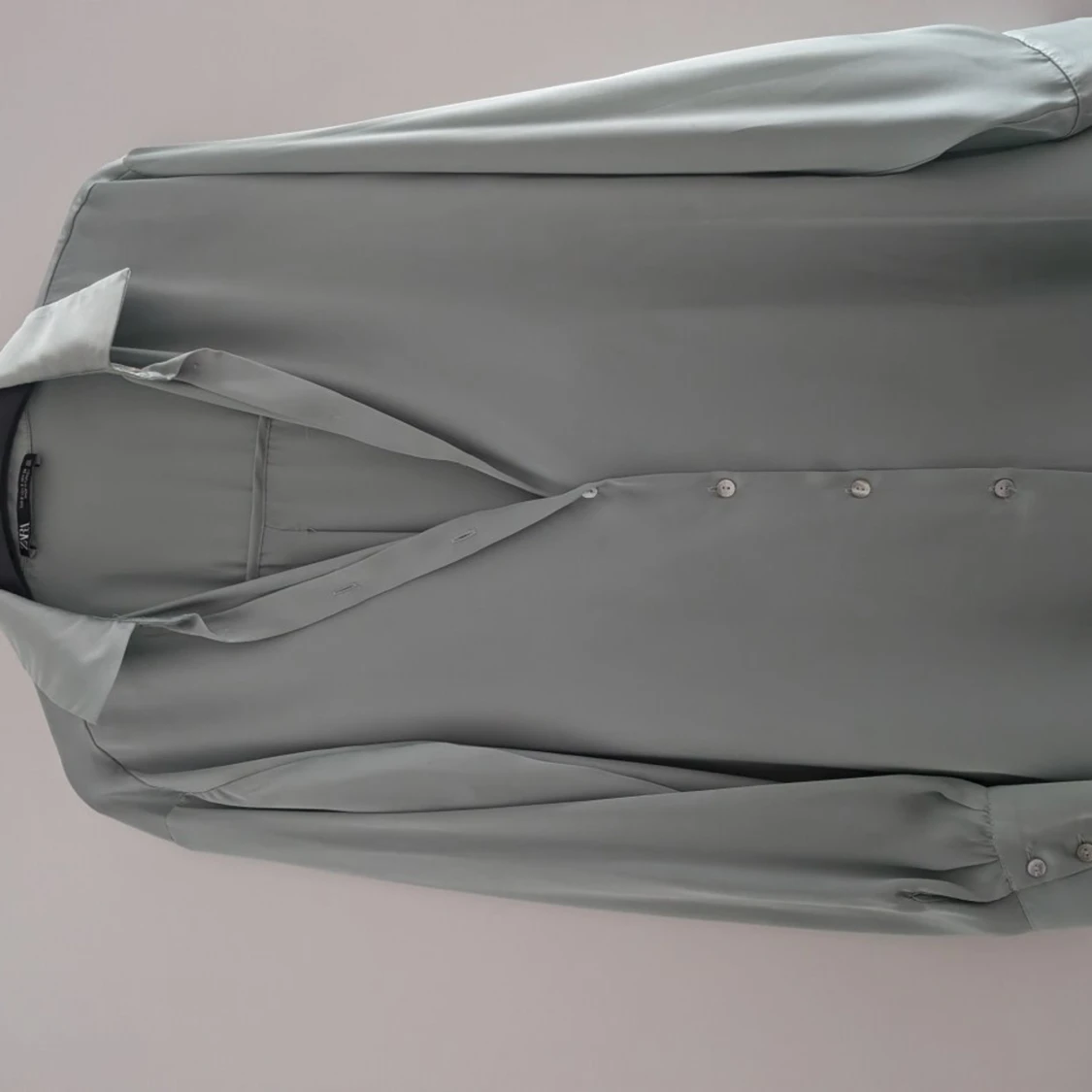 Mint grön satinblus från Zara