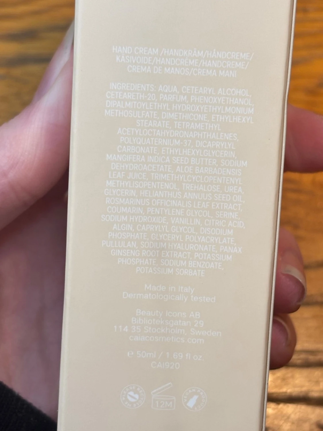 Ny Caia Cosmetics hand cream  - 2