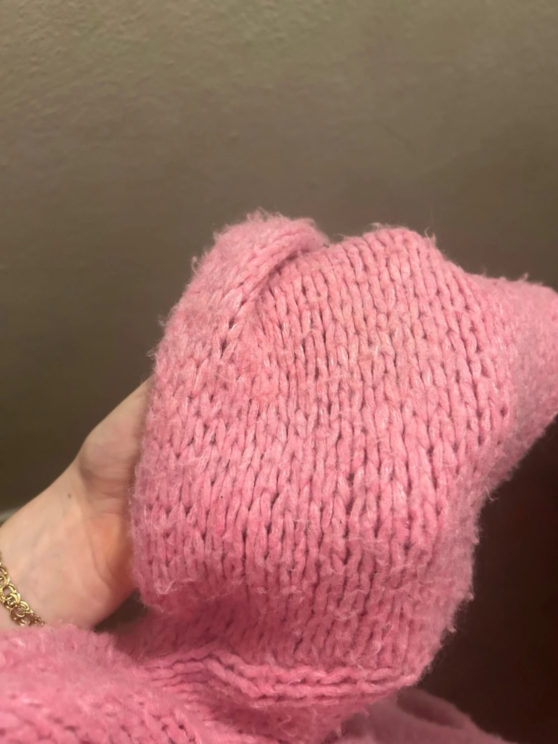 Rosa stickad tröja Meet Me There - 2