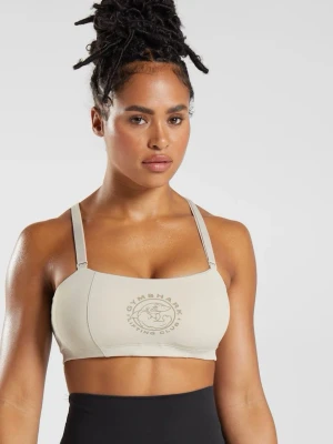 Gymshark Legacy Sports Bra- Pebble Grey - Small - Beige/vit sport-bh från Gymshark i storlek Small. Knappt använd, se skick på sista bilden. Med pads i som går att ta ur bhn, strapsen är även justerbara. 
