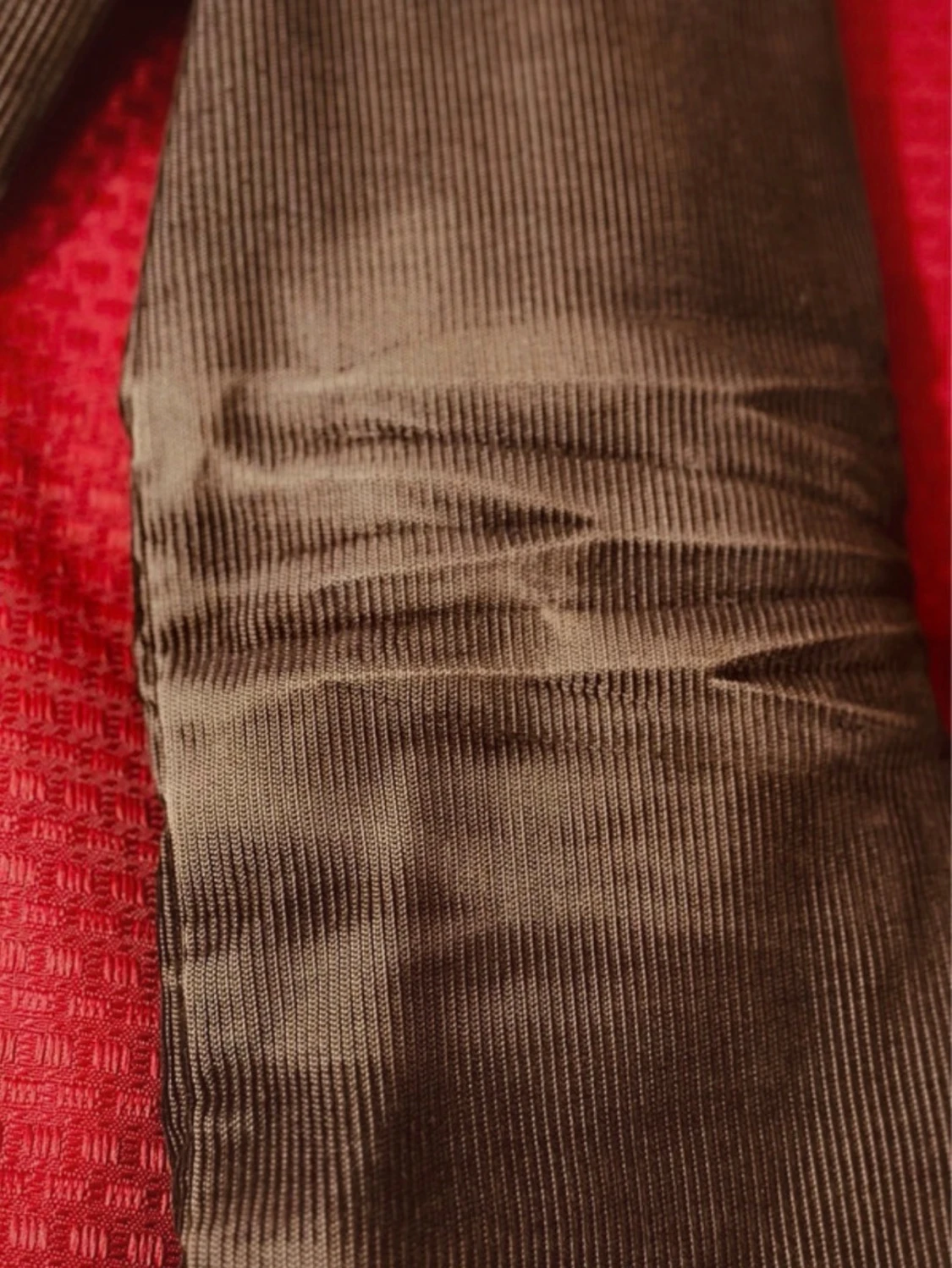 Brun manchesterjacka med fuskpäls från Esprit M - 3