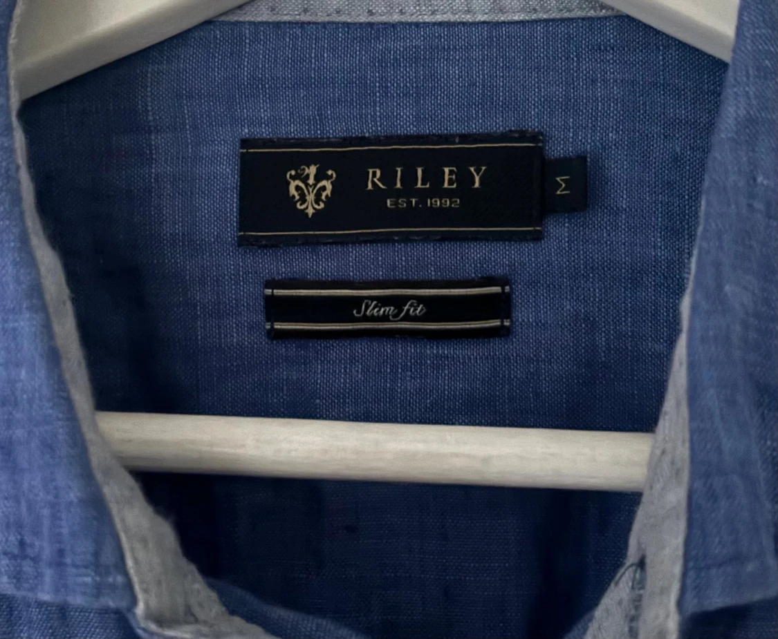 Riley linneskjorta blå - 2