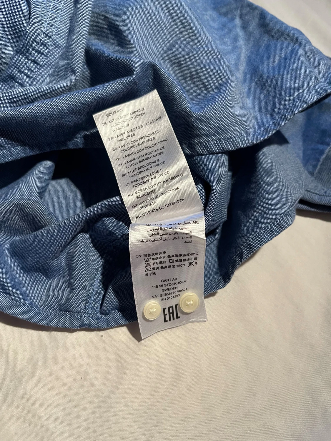 Blå Gant skjorta - 4