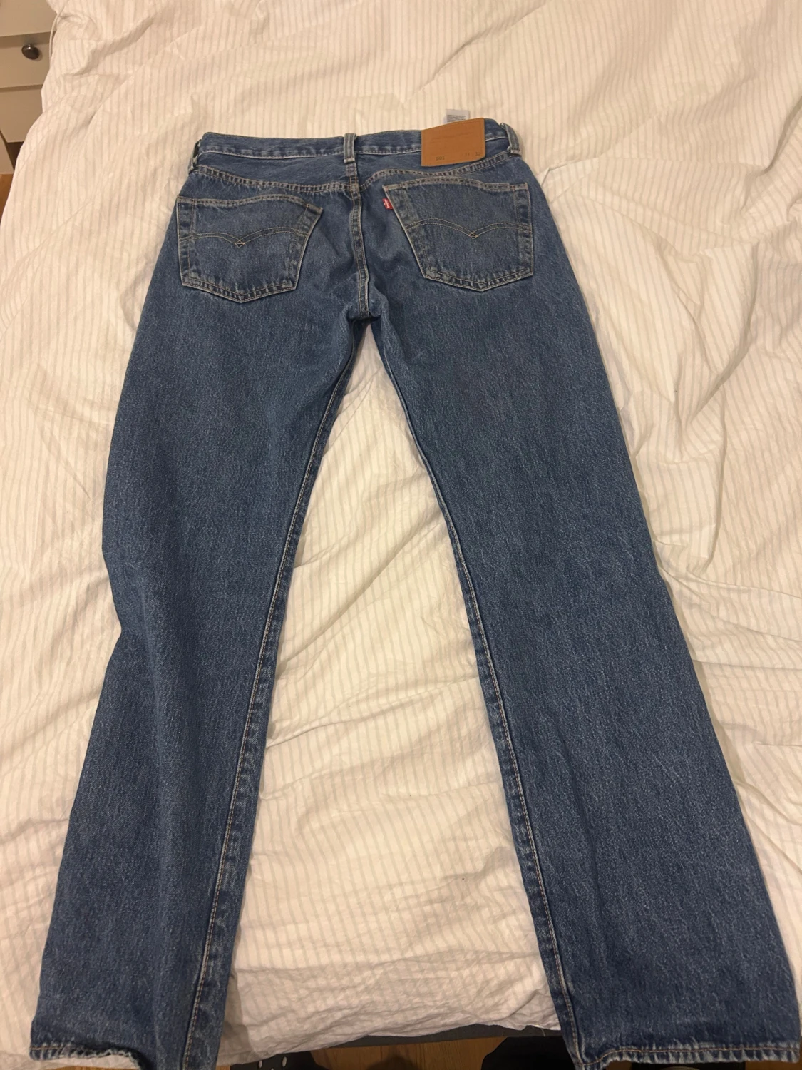 Levi's 501 blå jeans original straight fit - 5