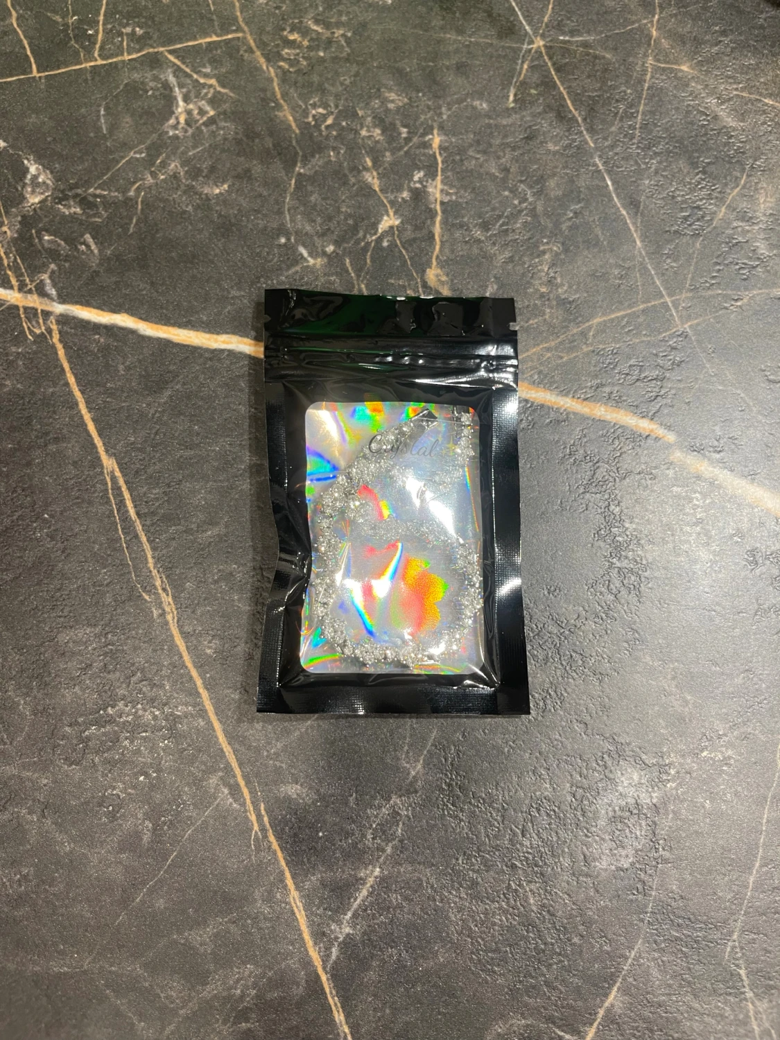 Glittrigt strassarmband i silver - 3