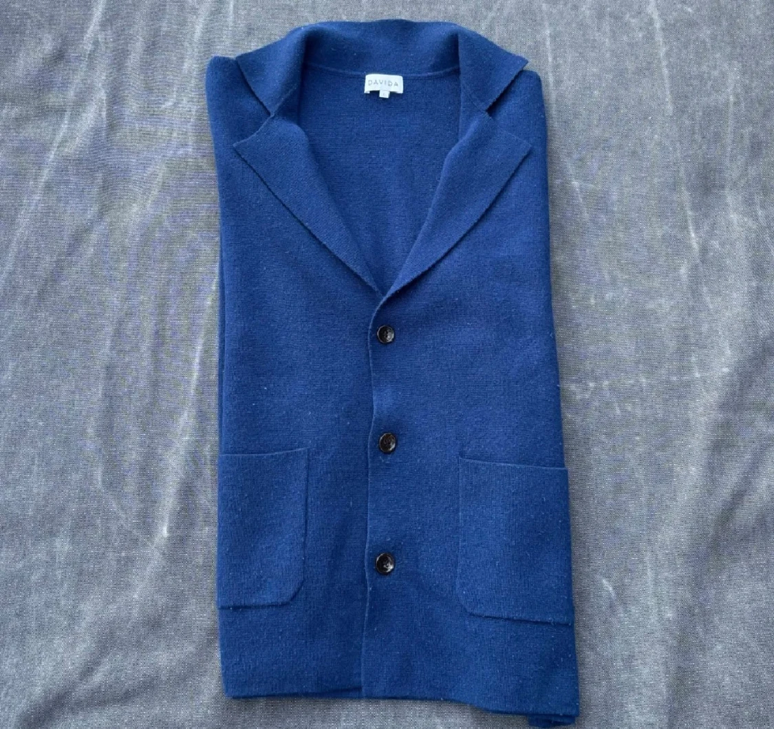 Blå kashmirkofta från Davida