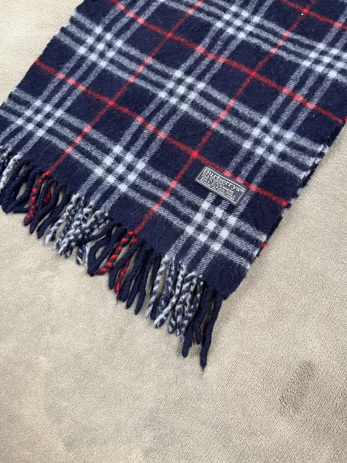 Mörkblå Burrbery halsduk  - 2