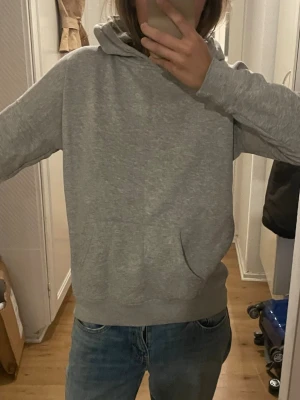 Basic grå hoodie  - En enkel grå hoodie vet ej märke. Bra skick💕