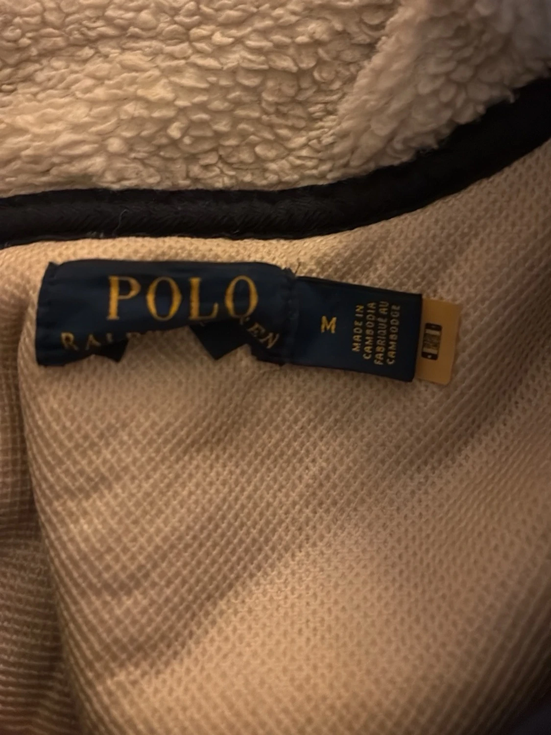 Beige teddyjacka från Polo Ralph Lauren - 1