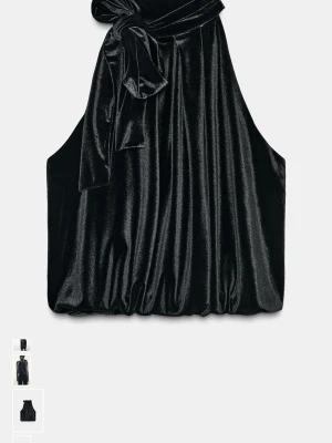 Svart topp - Svart topp från Zara i storlek S, aldrig använd och lapp finns kvar 