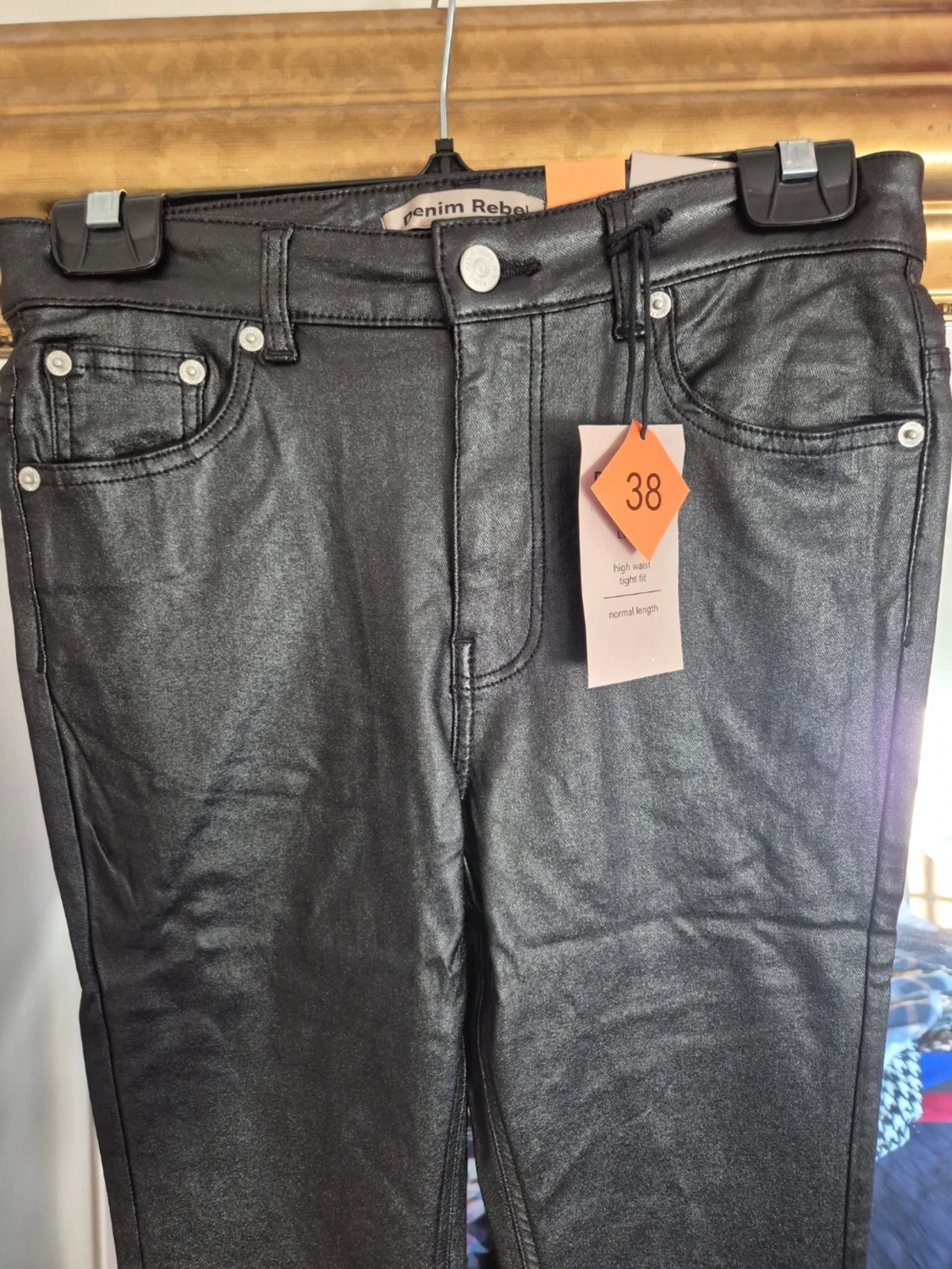 Svarta skinny jeans från Denim Rebel - 3