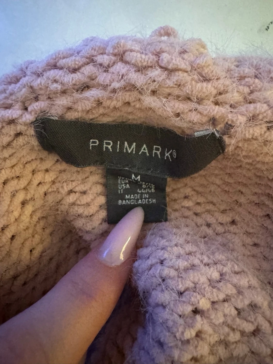 Rosa stickad tröja  - 2