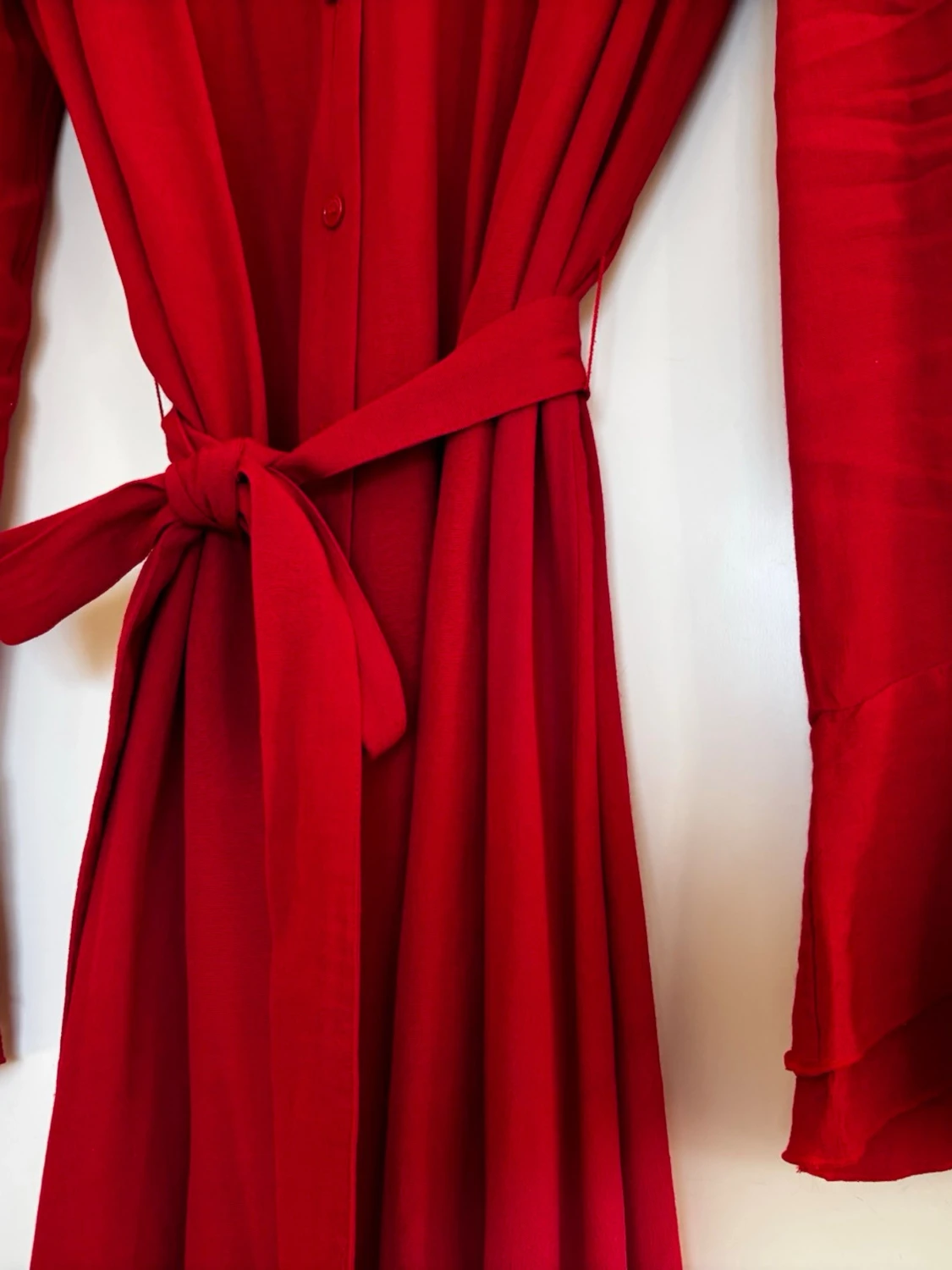 Röd midiklänning från MAX&Co. Storlek UK 10/S - 5