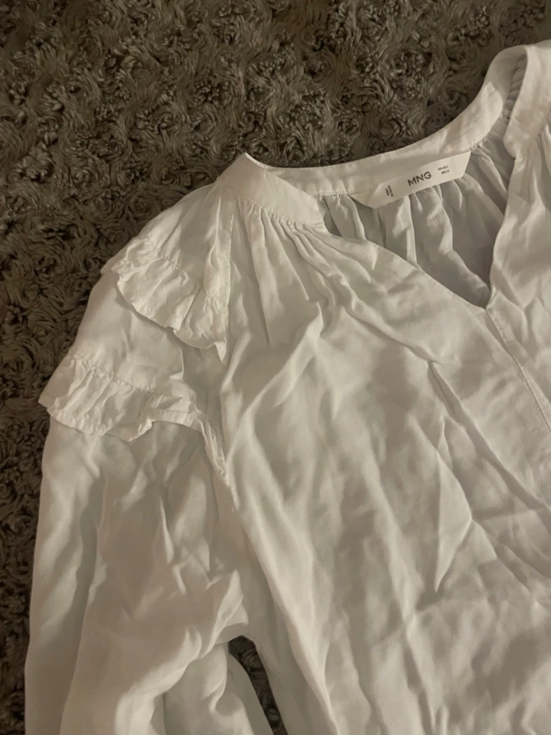 Vit blus från Mango- stl S - 1