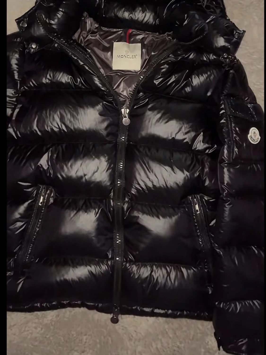 Svart Moncler pufferjacka - 2