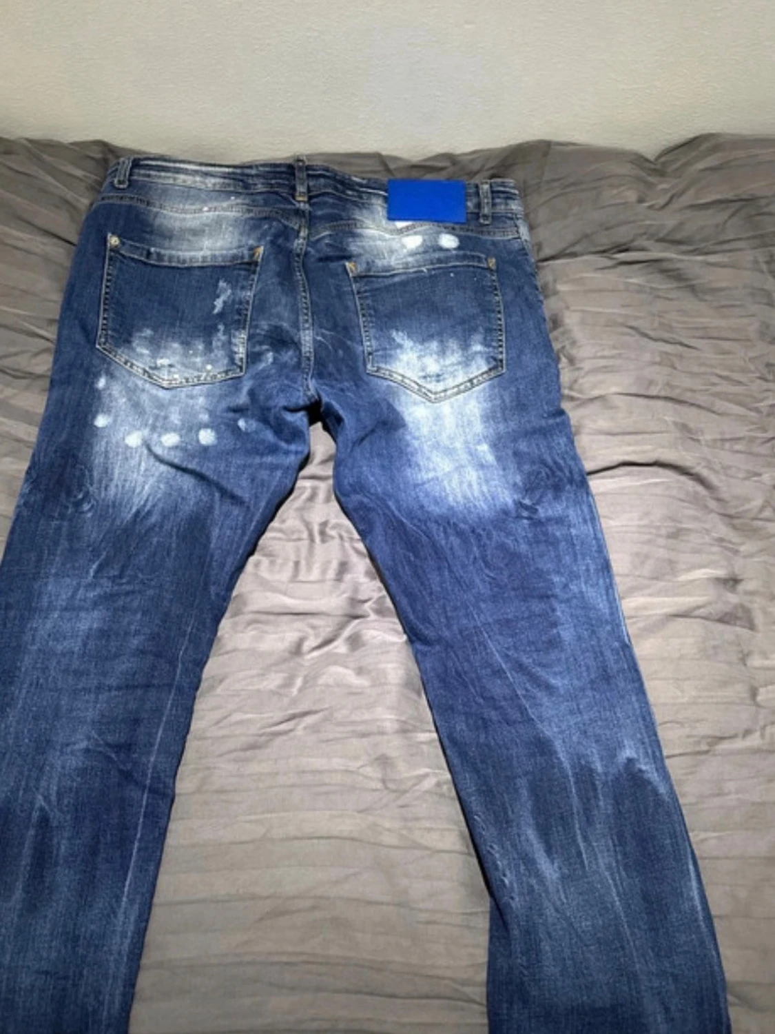 Blå Dsquared2 jeans med slitningar - 3