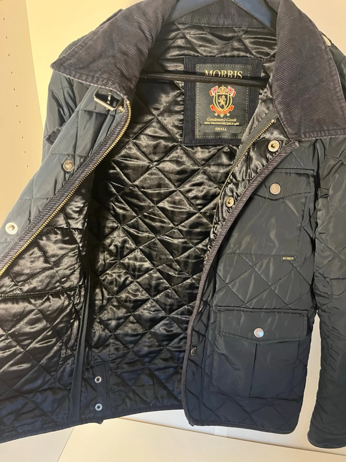 Mörkblå quiltad jacka från Morris - 3