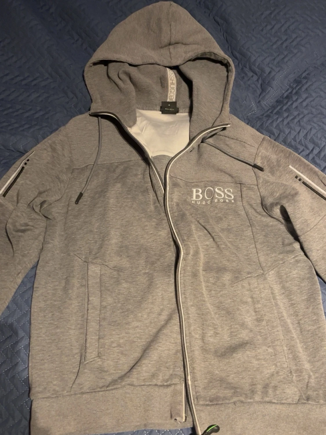 Grå Hugo boss tröja/kofta