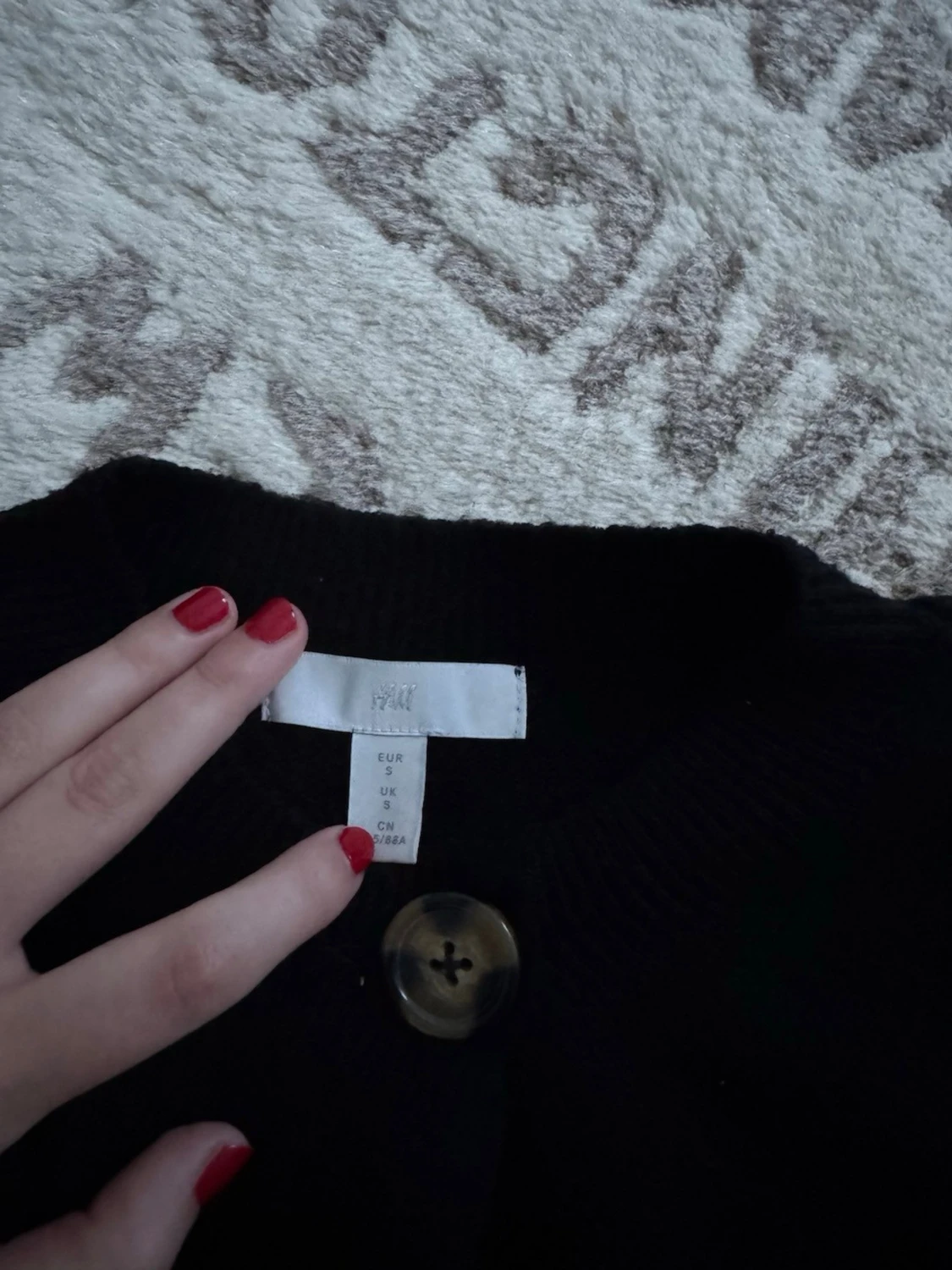 Svart kofta från H&M med knappar - 2