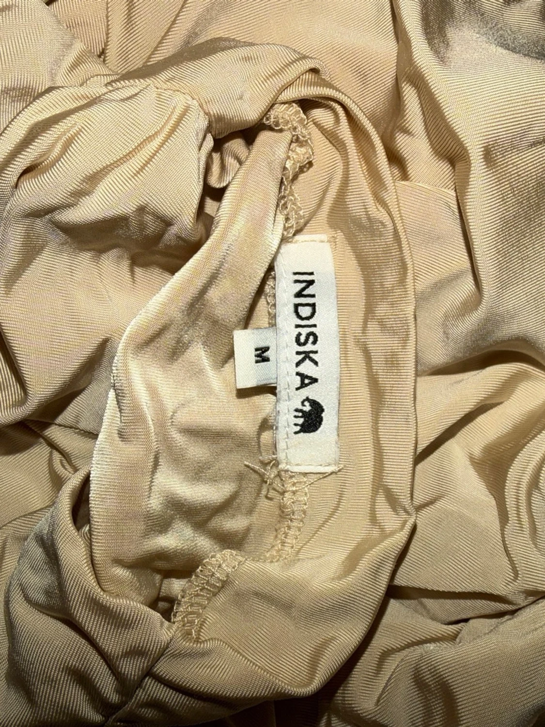 Beige långärmad polotopp från Indiska - 2