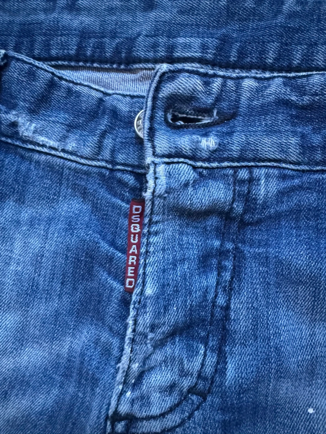 Blå Dsquared2 jeans med slitningar - 2