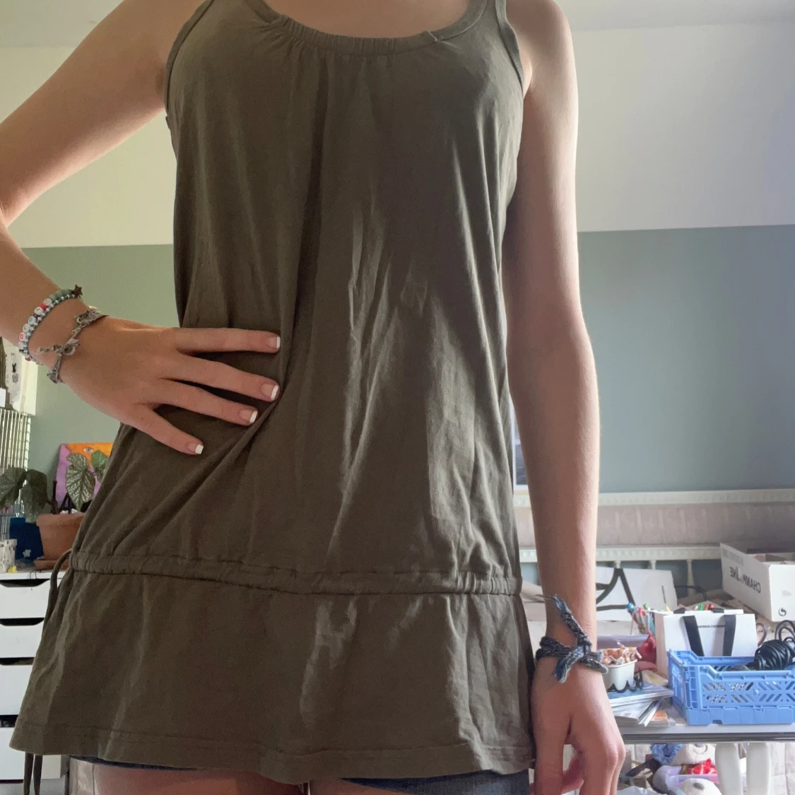 Olivgrönt linne  - 3