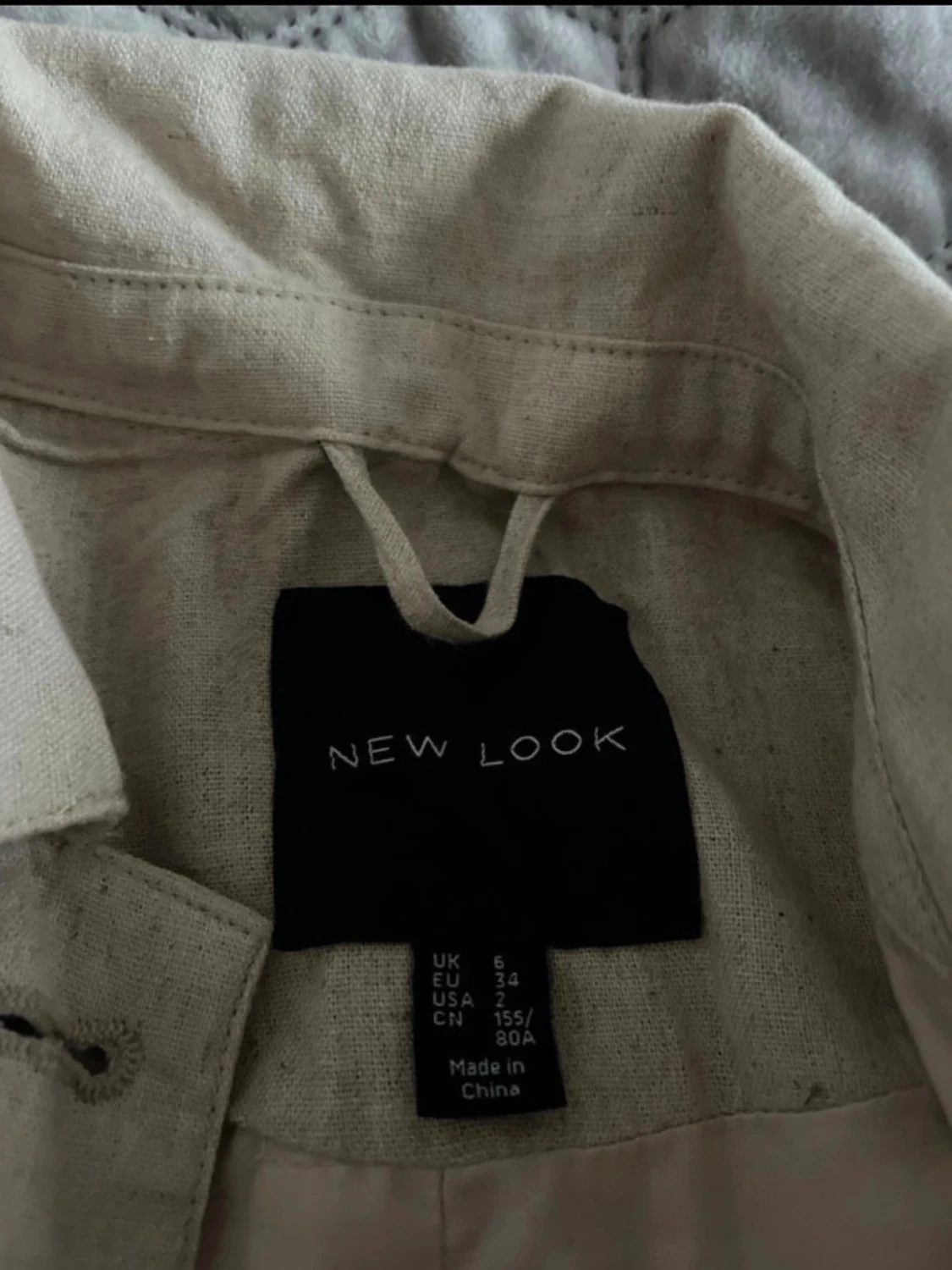 Beige linnejacka från New Look - 2