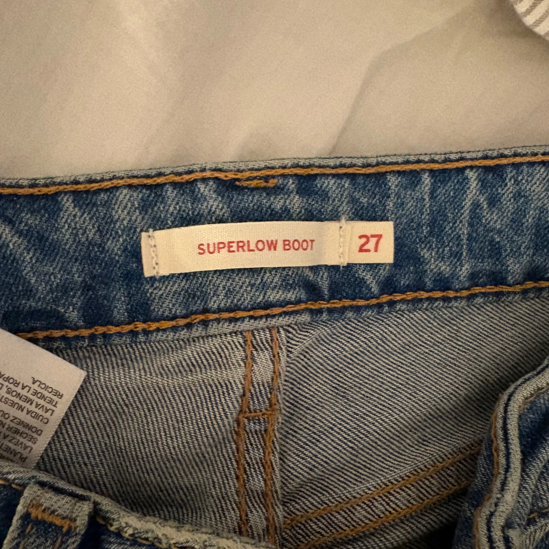 Levi's Superlow Bootcut jeans ljusblå - 2