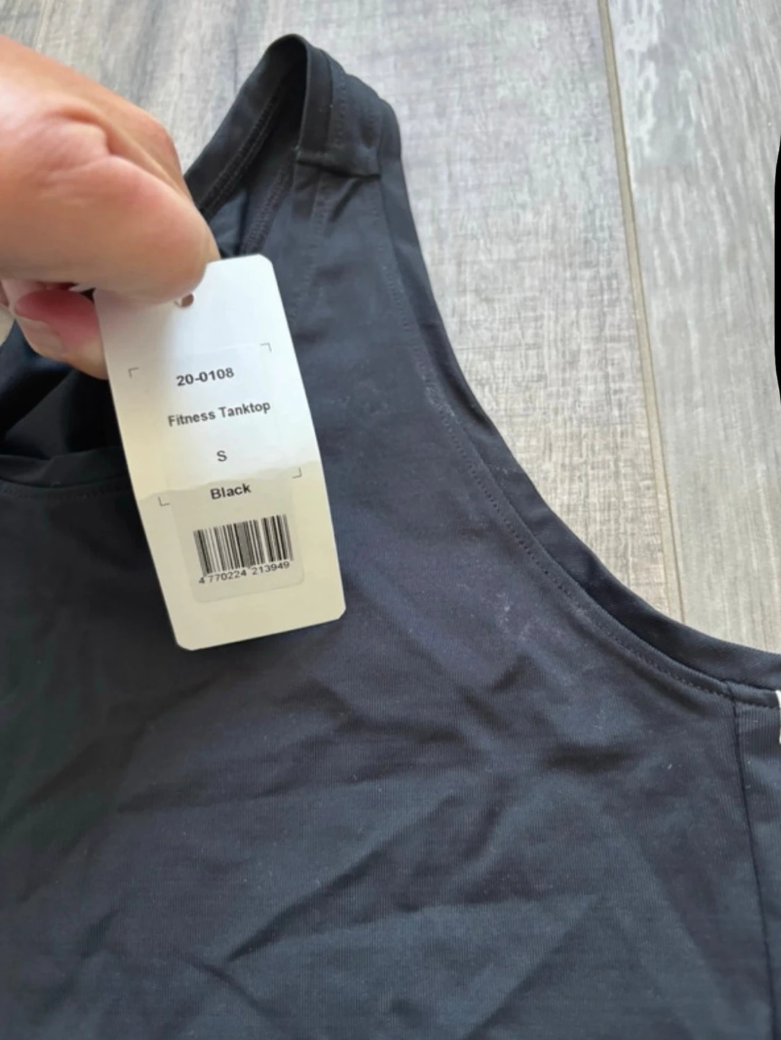 Svart fitness linnetopp från Mablore - 3