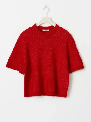 Röd stickad tshirt från Ginatricot ❤️ - Superfin röd stickad tröja från Ginatricot!! Endast använd 1-2 gånger!!❤️