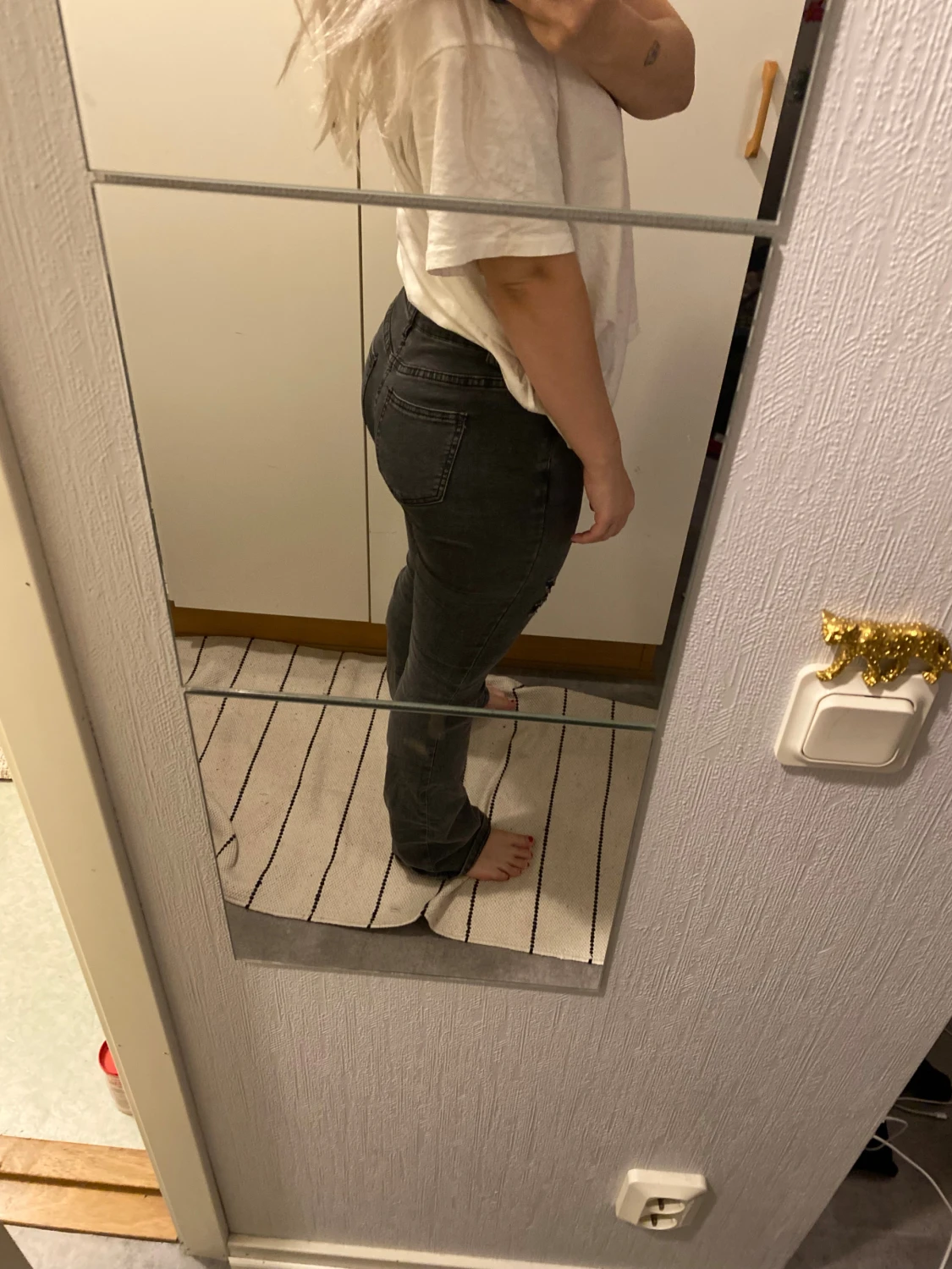 Lågmidjade boot cut jeans - 2