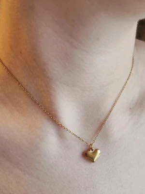 Stilfullt halsband med hjärta  - Material-rostfritt stål. 