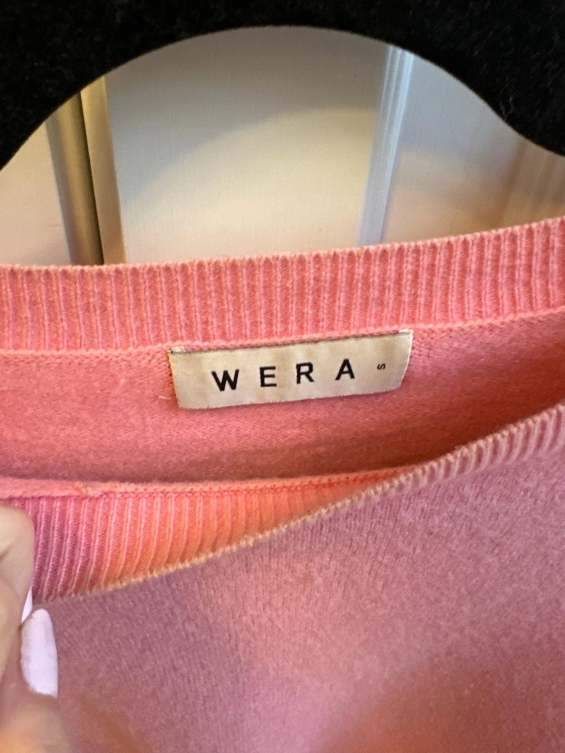 Rosa stickad tröja - 2