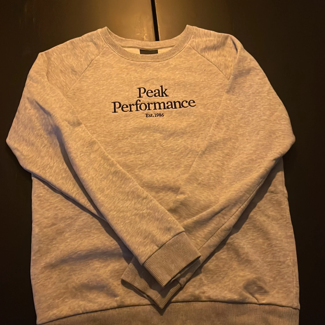 Grå sweatshirt från Peak Performance