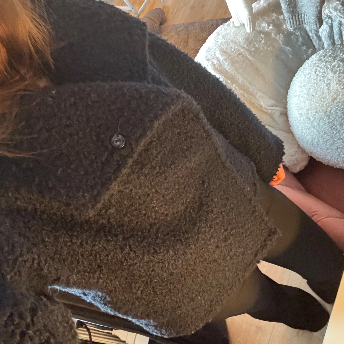 Mörkblå teddyjacka - 1