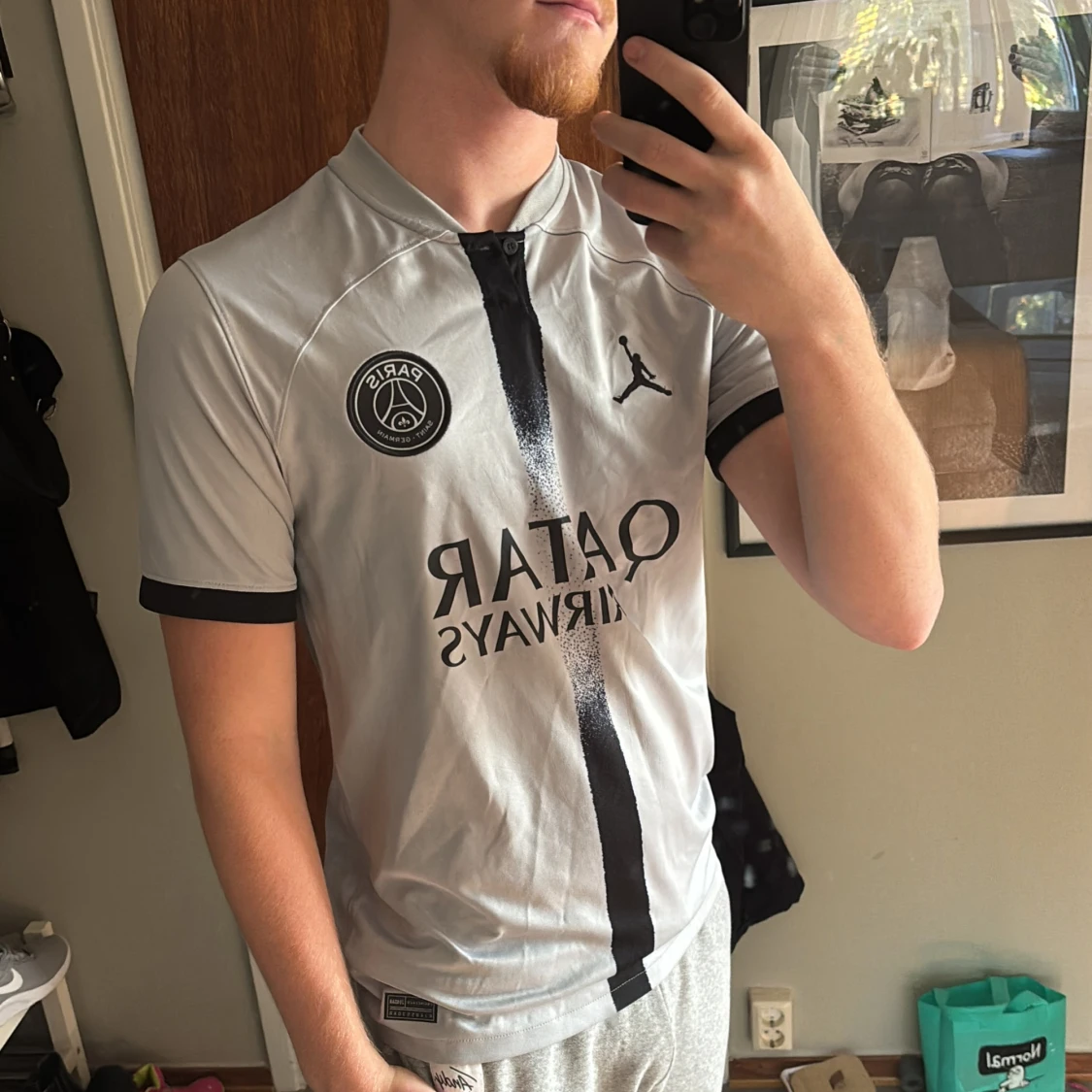 PSG x Jordan fotbollströja grå M - 2