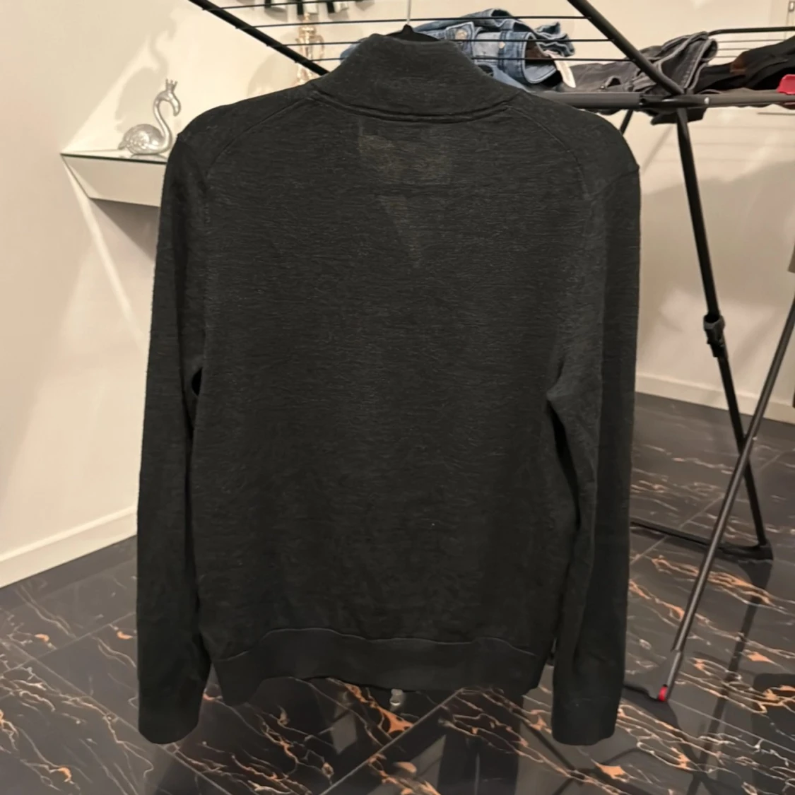 Mörkgrön merinoullskofta från Morris - 1