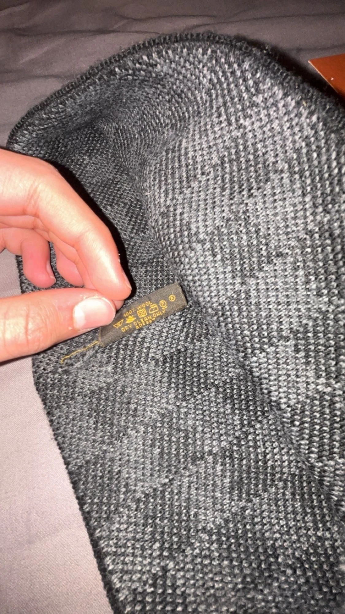 Snygg grå rutig mössa - 2