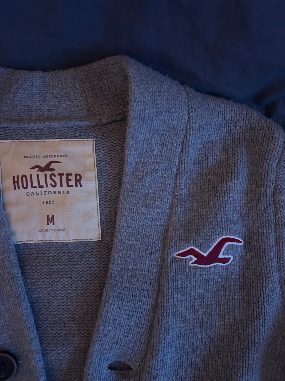 Grå kofta från Hollister