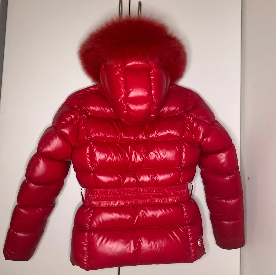  Colmar dunjacka med päls luva och bälte   - 2