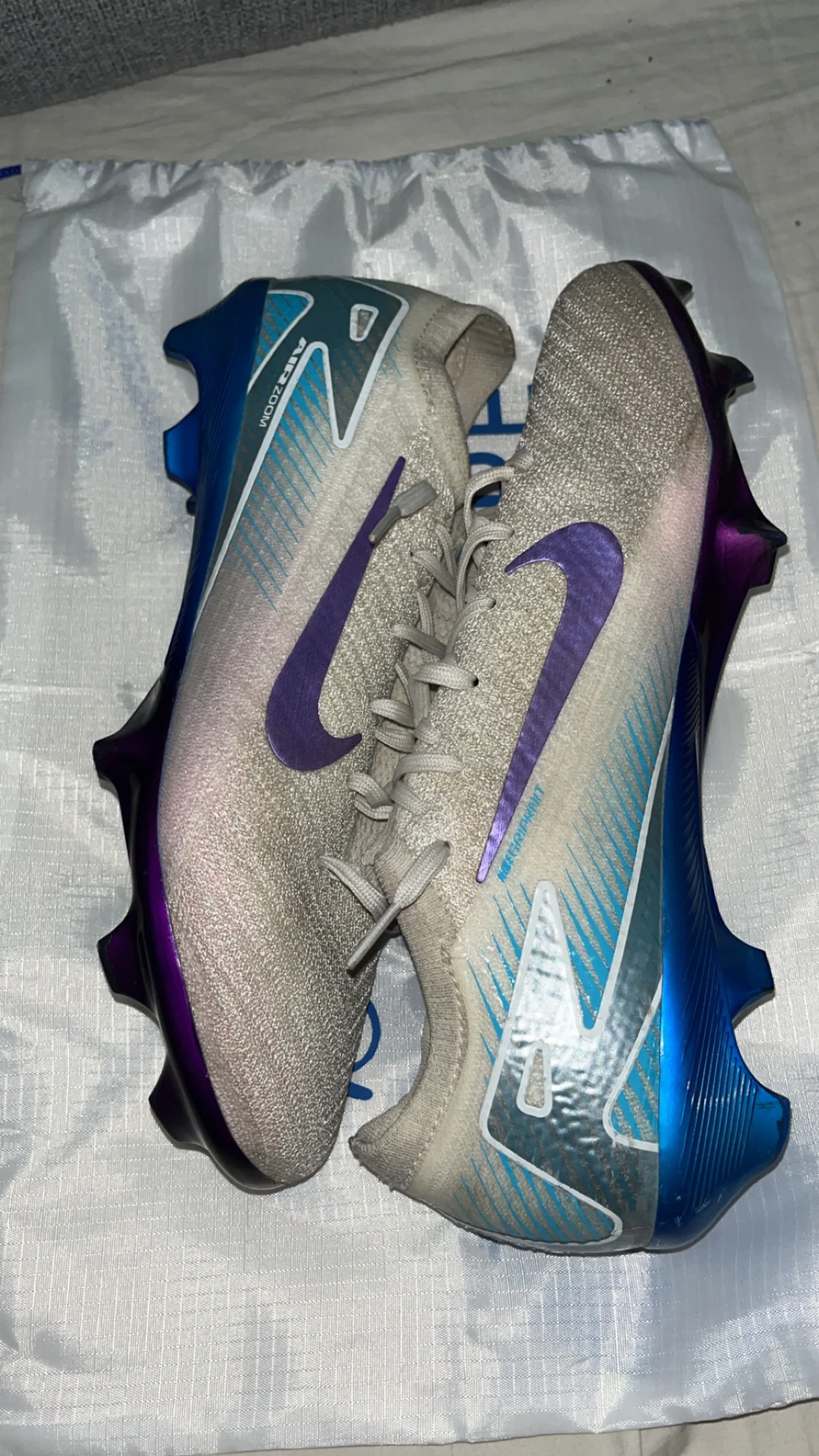 Nike Mercurial fotbollsskor blå/lila - 1