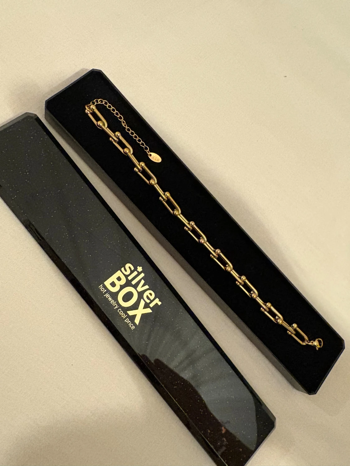 Guldplaterad armband K18 från Silver Box