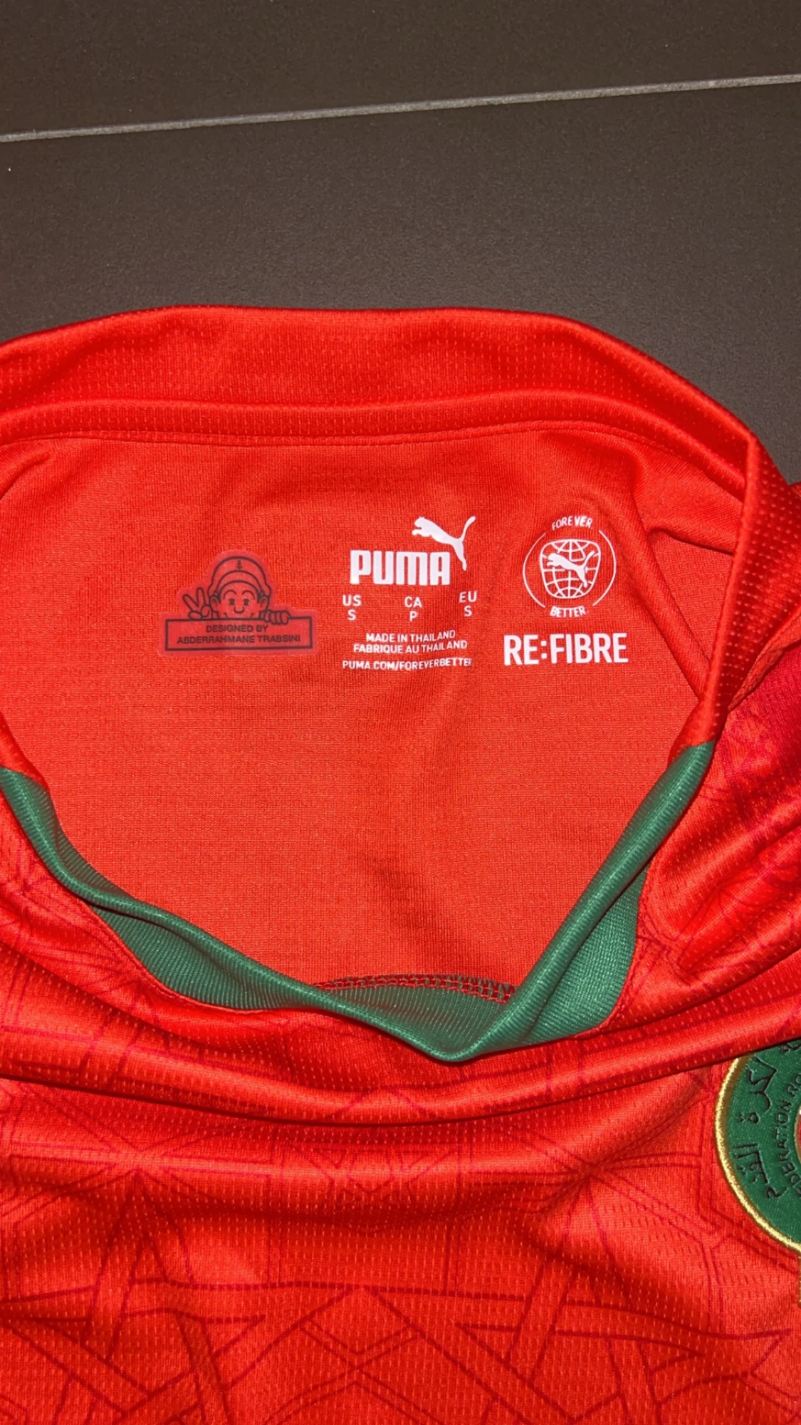 Marocko fotbollströja Puma röd/grön - 4